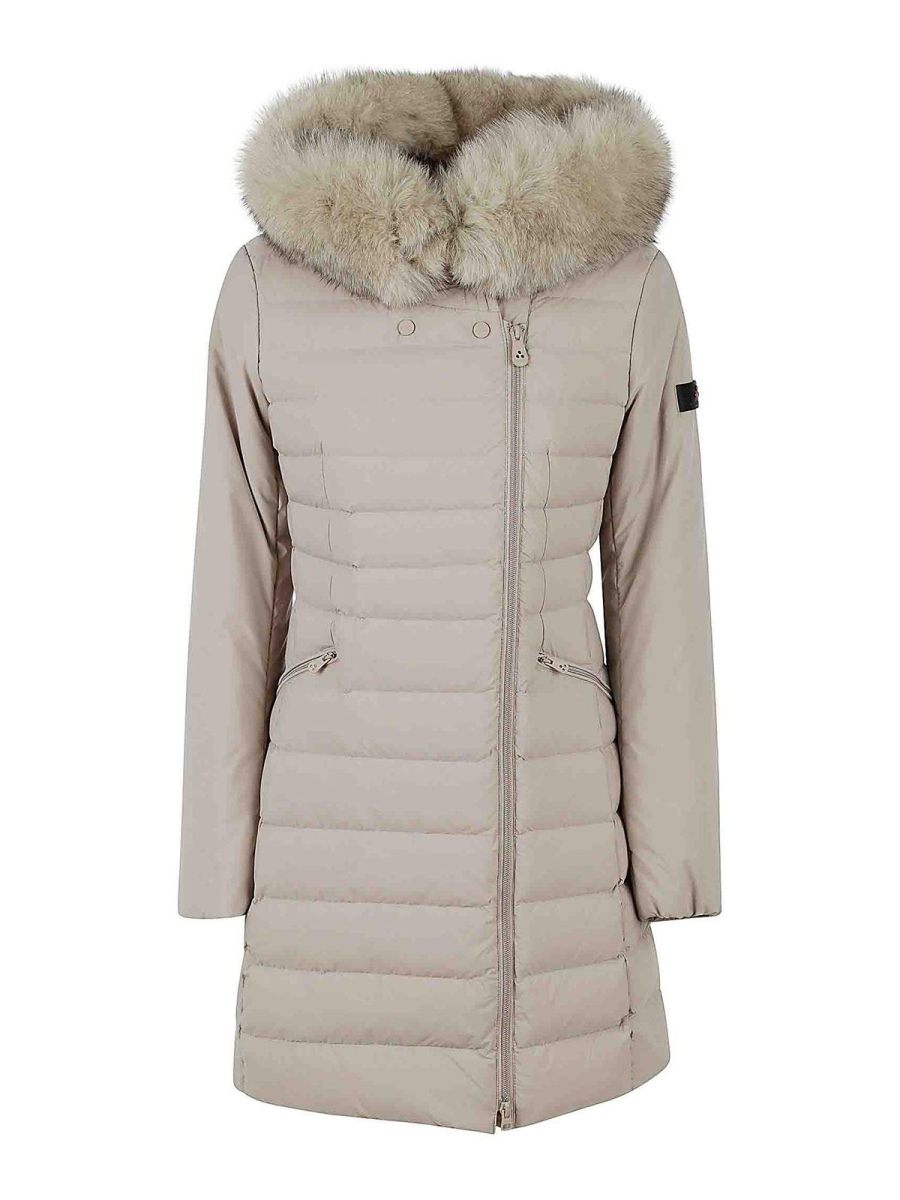 Peuterey Manteau Au Genou - Beige