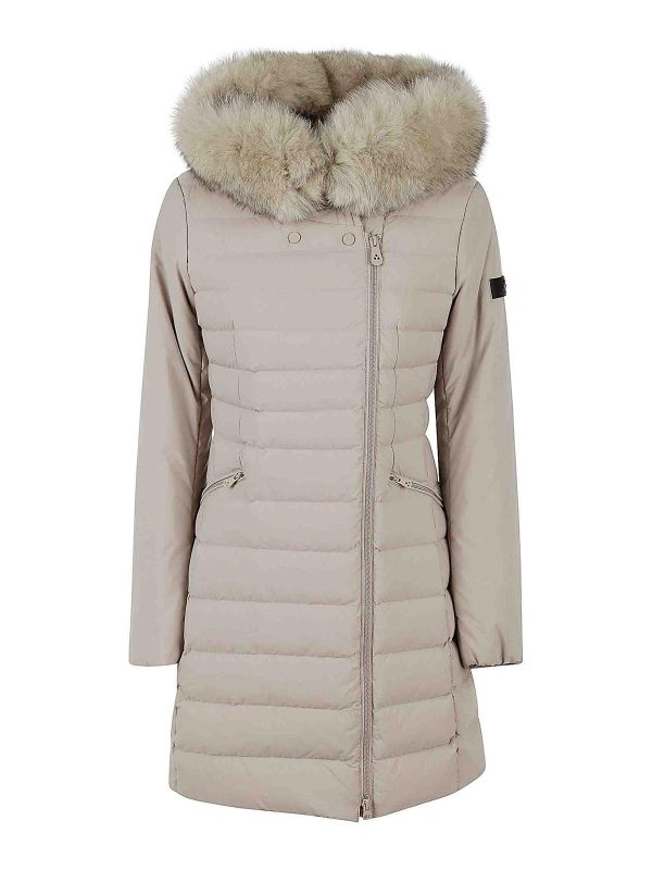 Peuterey Manteau Au Genou - Beige