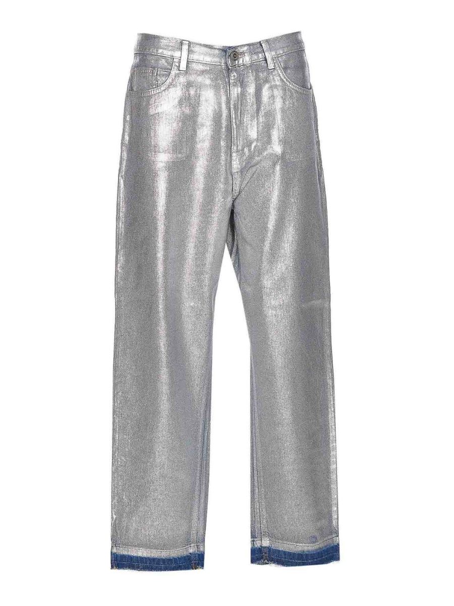 Elisabetta Franchi Jean Droit - Argent