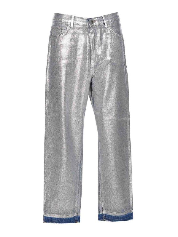 Elisabetta Franchi Jean Droit - Argent