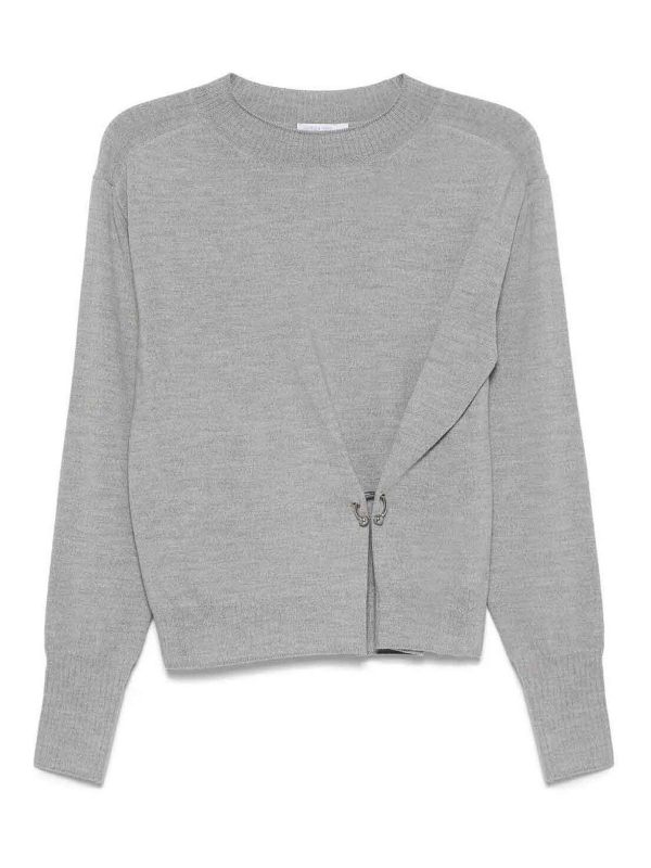 Patrizia Pepe Pull Col Rond - Gris