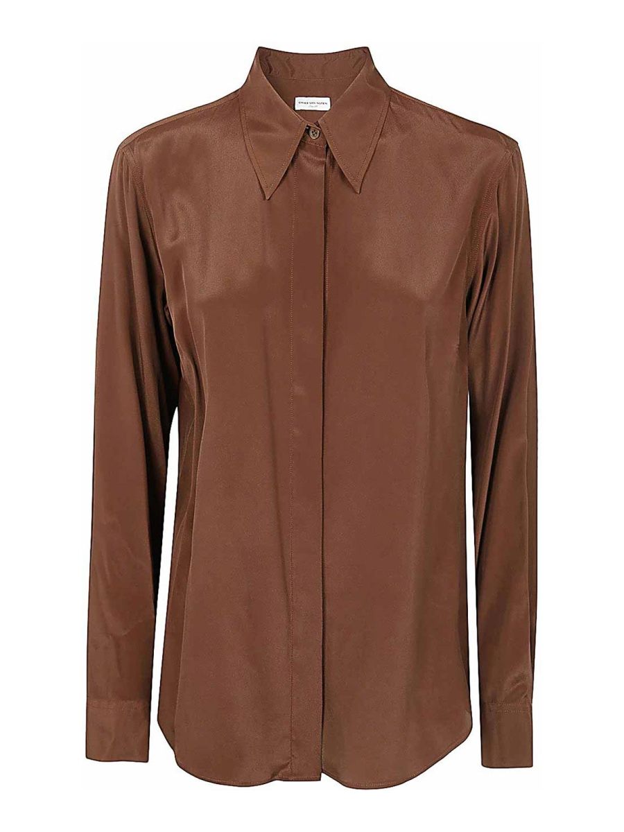 Dries Van Noten Chemise - Marron