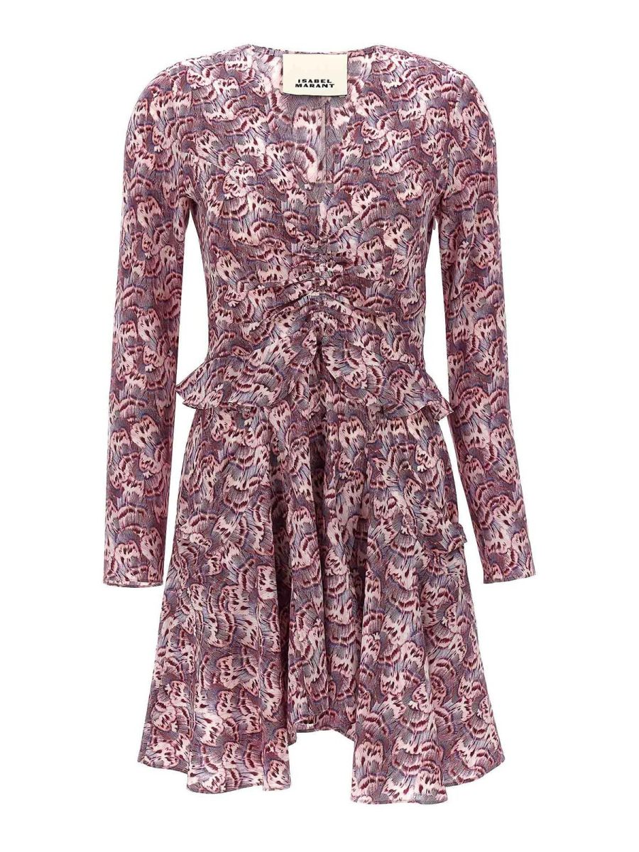 Isabel Marant Robe Au Genou - Multicolore