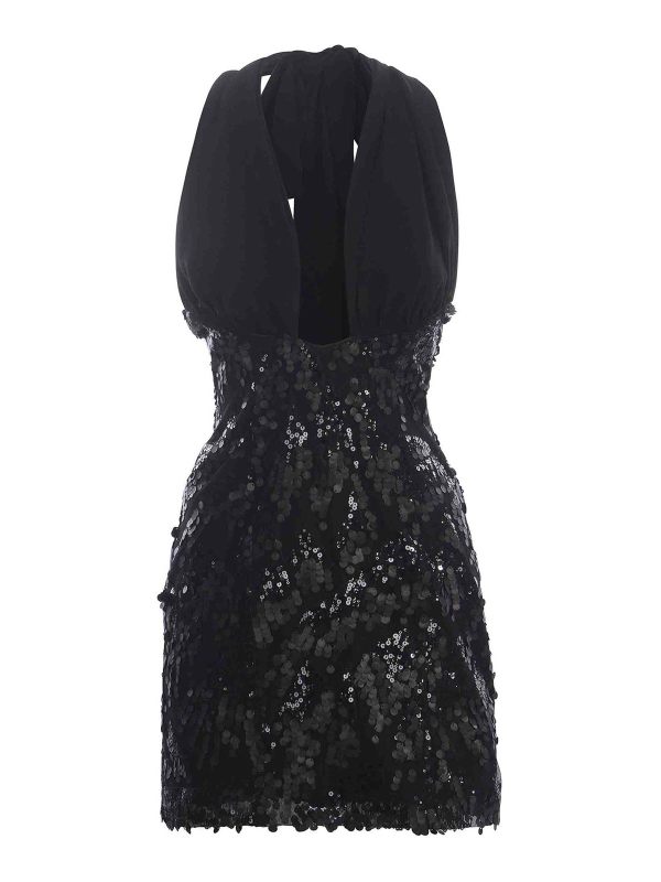 Rotate Birger Christensen Robe Courte - Noir