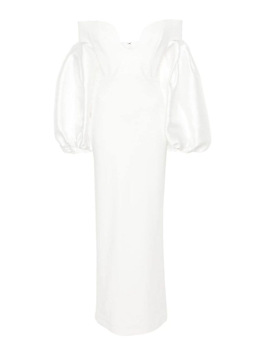 Solace London Maxi Robe - Blanc