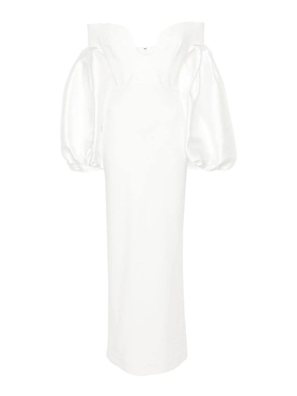 Solace London Maxi Robe - Blanc