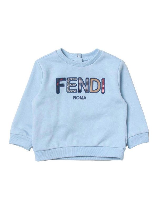 Fendi Jr Sweat-Shirts - Bleu Clair