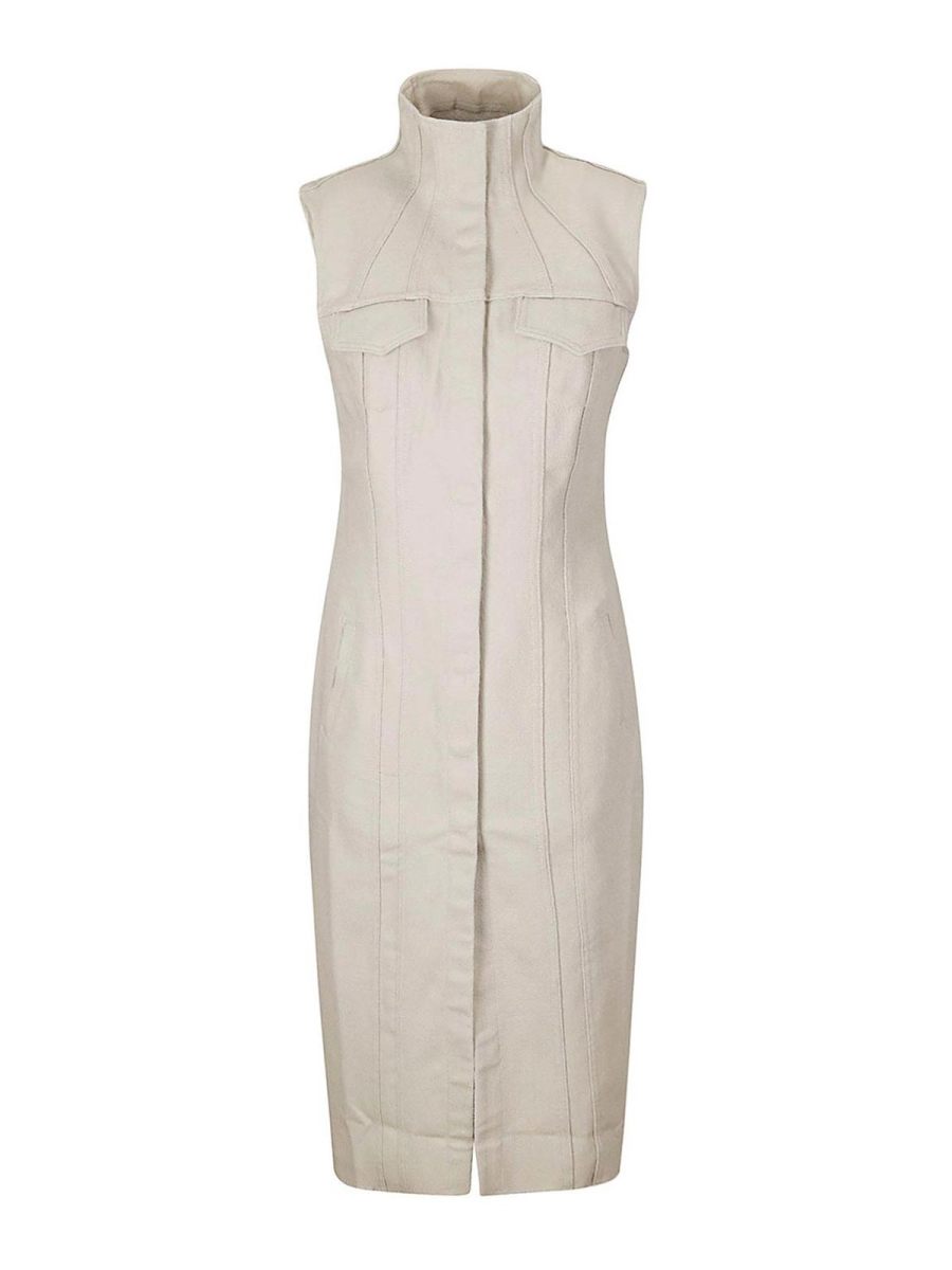 Marques' Almeida Robe Au Genou - Beige