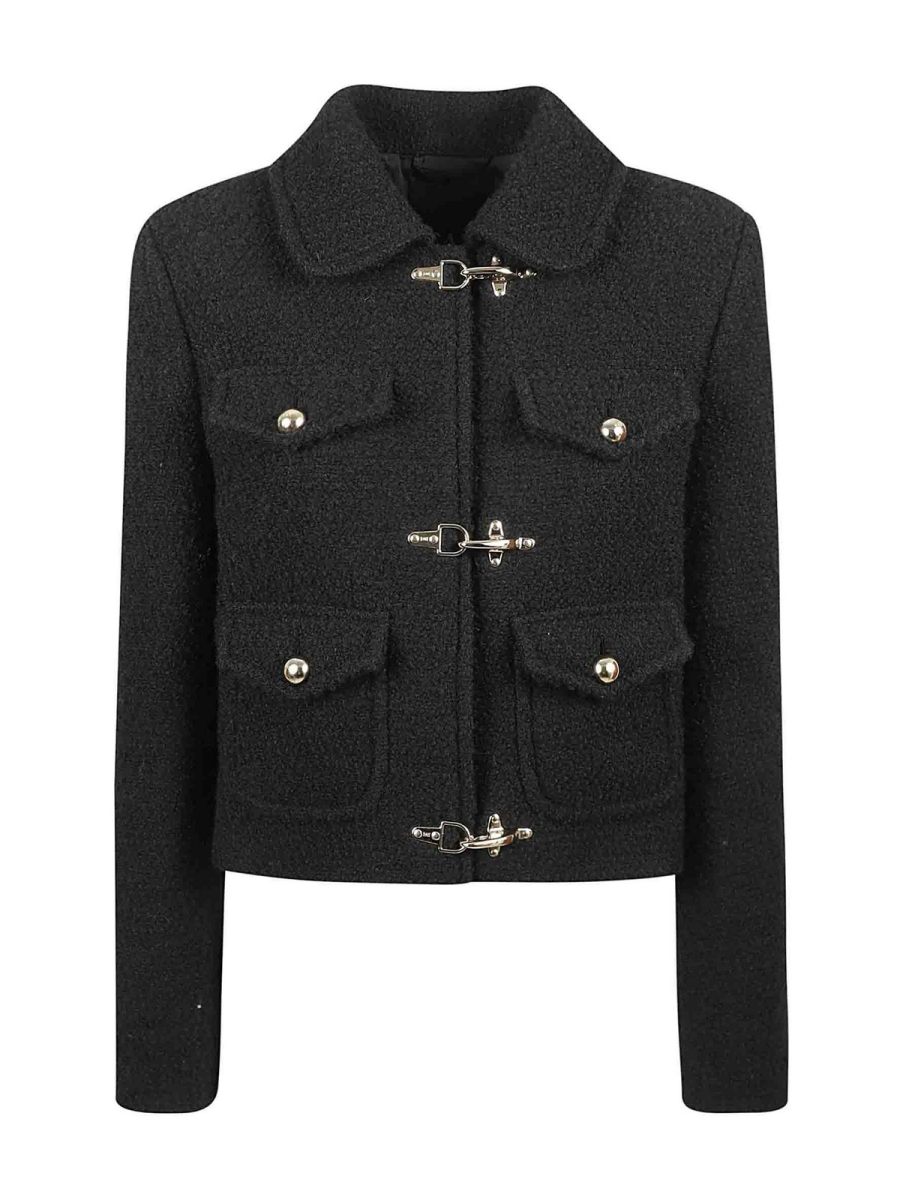 Fay Manteau Au Genou - Noir