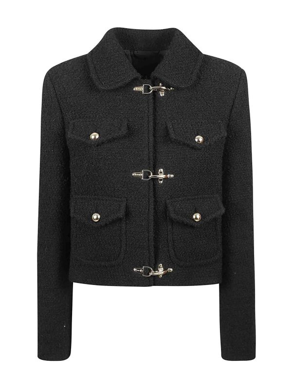 Fay Manteau Au Genou - Noir