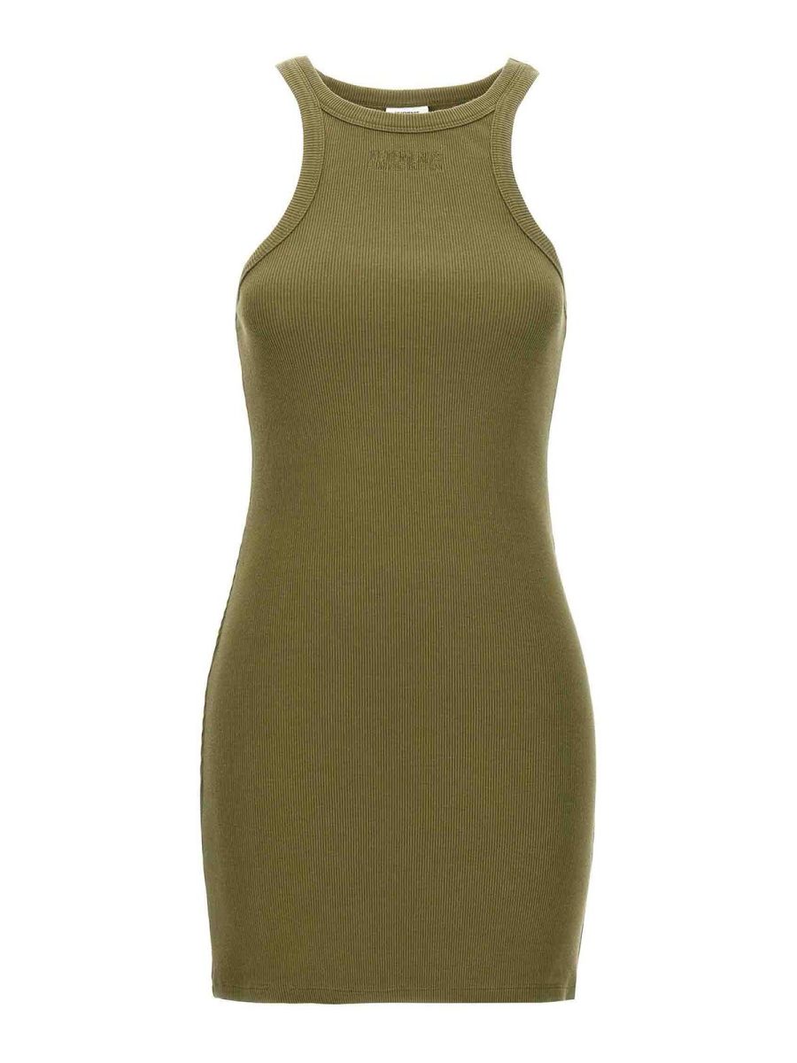 Vetements Robe Au Genou - Vert