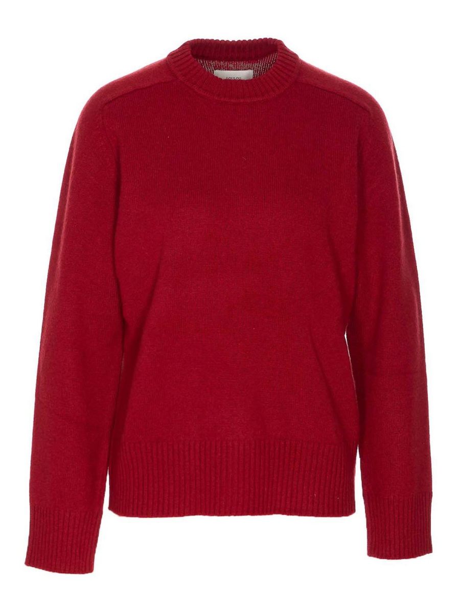 Loulou Studio Pull Col Rond - Rouge