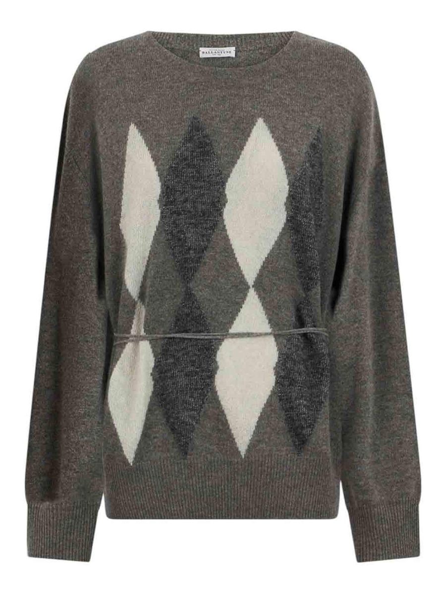 Ballantyne Pull Col Rond - Gris