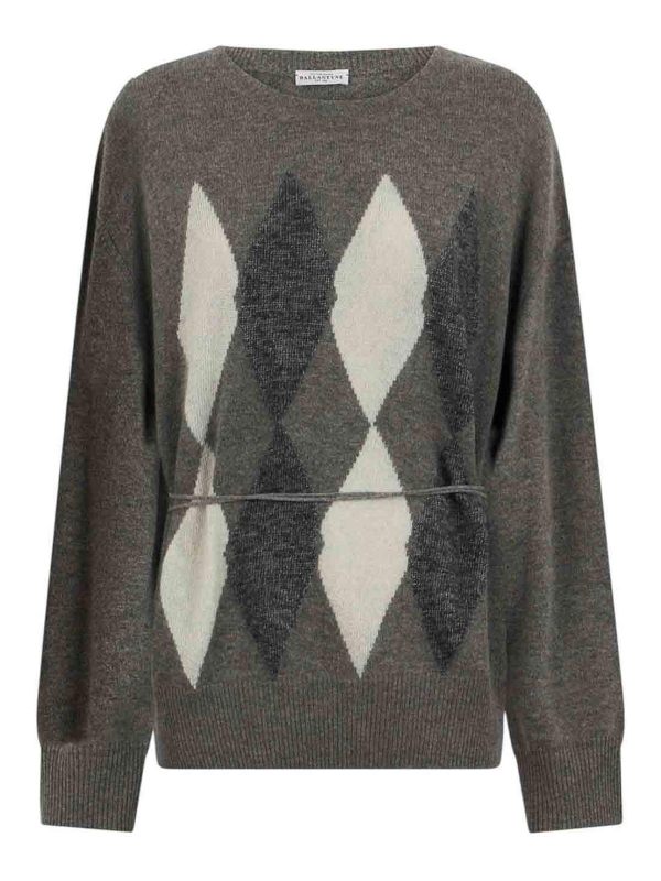 Ballantyne Pull Col Rond - Gris