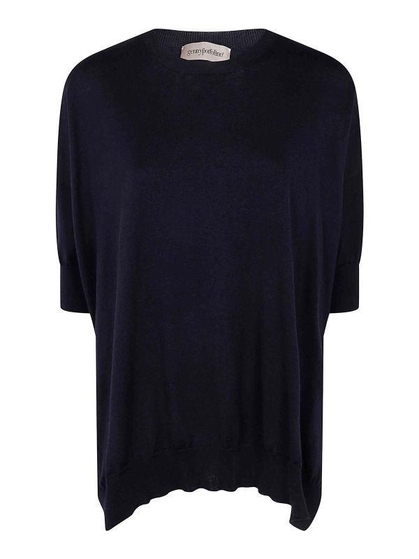 Gentryportofino Pull Col Rond - Bleu