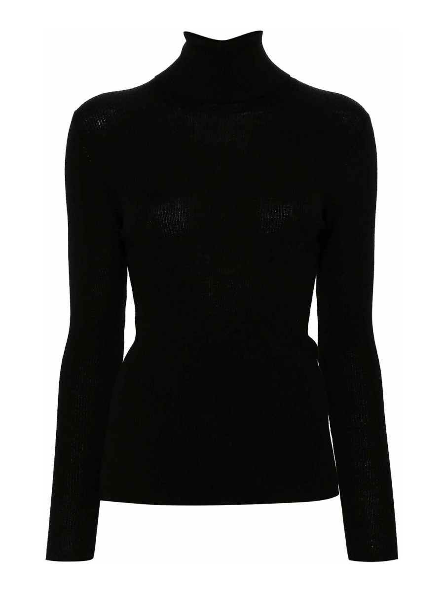 P. A.R. O.S. H. Pull Col Roulé - Noir