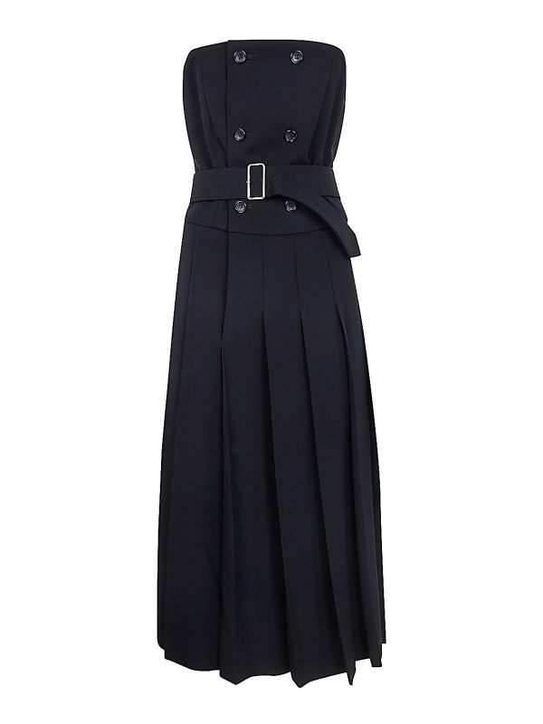 Comme Des Garcons Jupe Midi - Noir