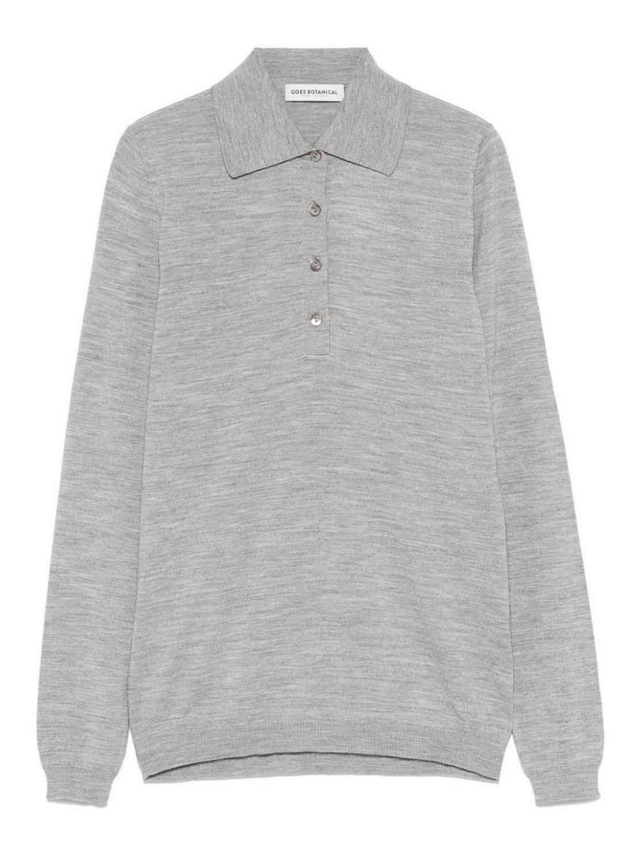 Goes botanical Pull Col Rond - Gris