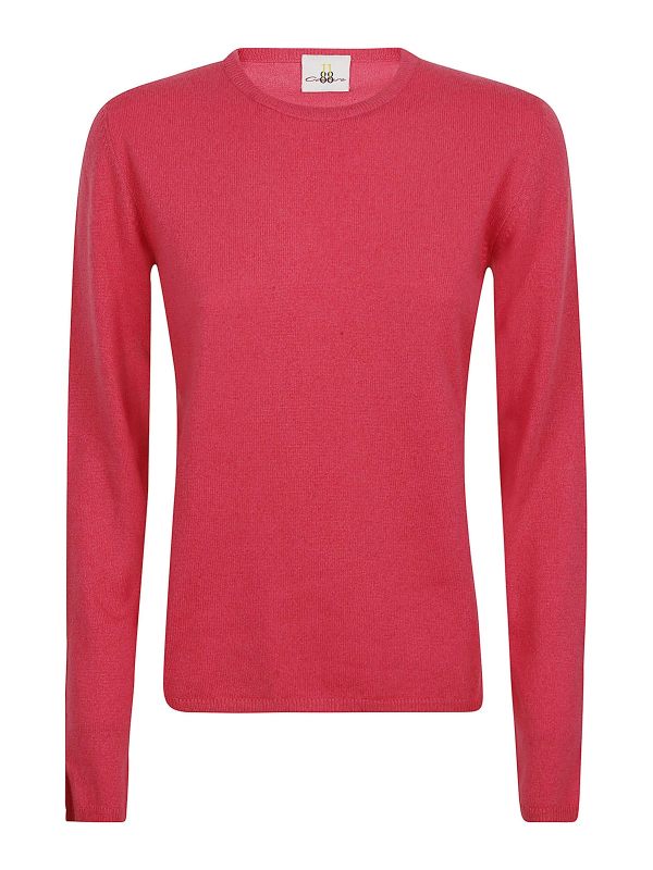 Eleven88 Pull Col Rond - Rose Foncé