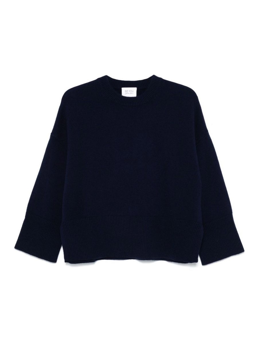Be You Pull Col Rond - Bleu