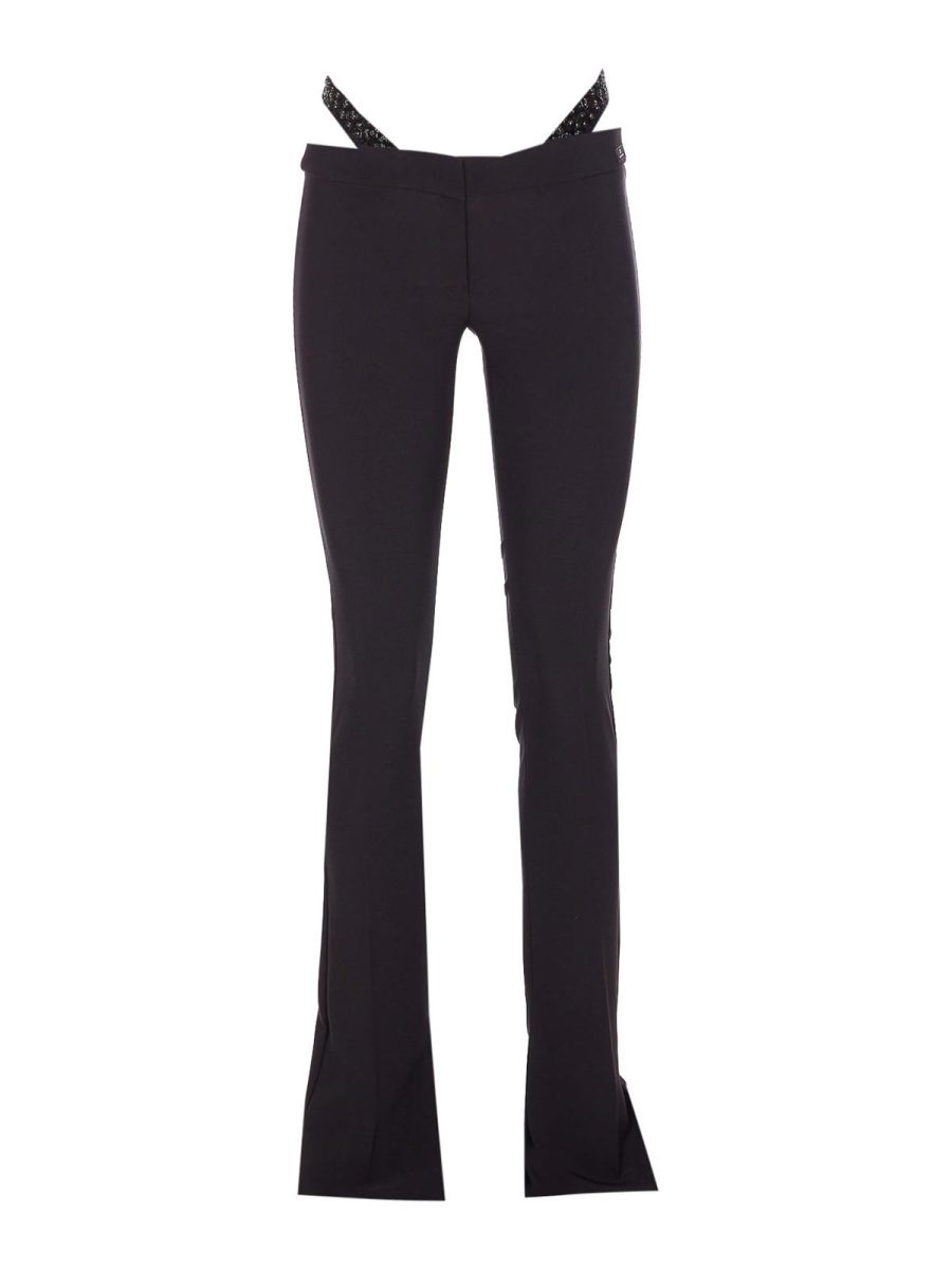 Elisabetta Franchi Pantalons Décontractés - Noir