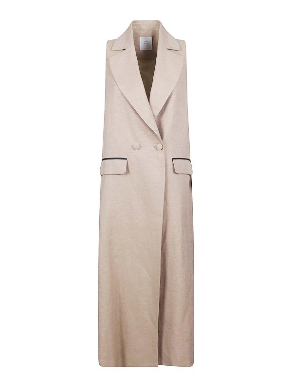 Eleventy Manteau Court - Camel