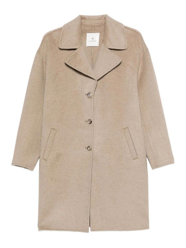 Anine Bing Manteau Court - Beige