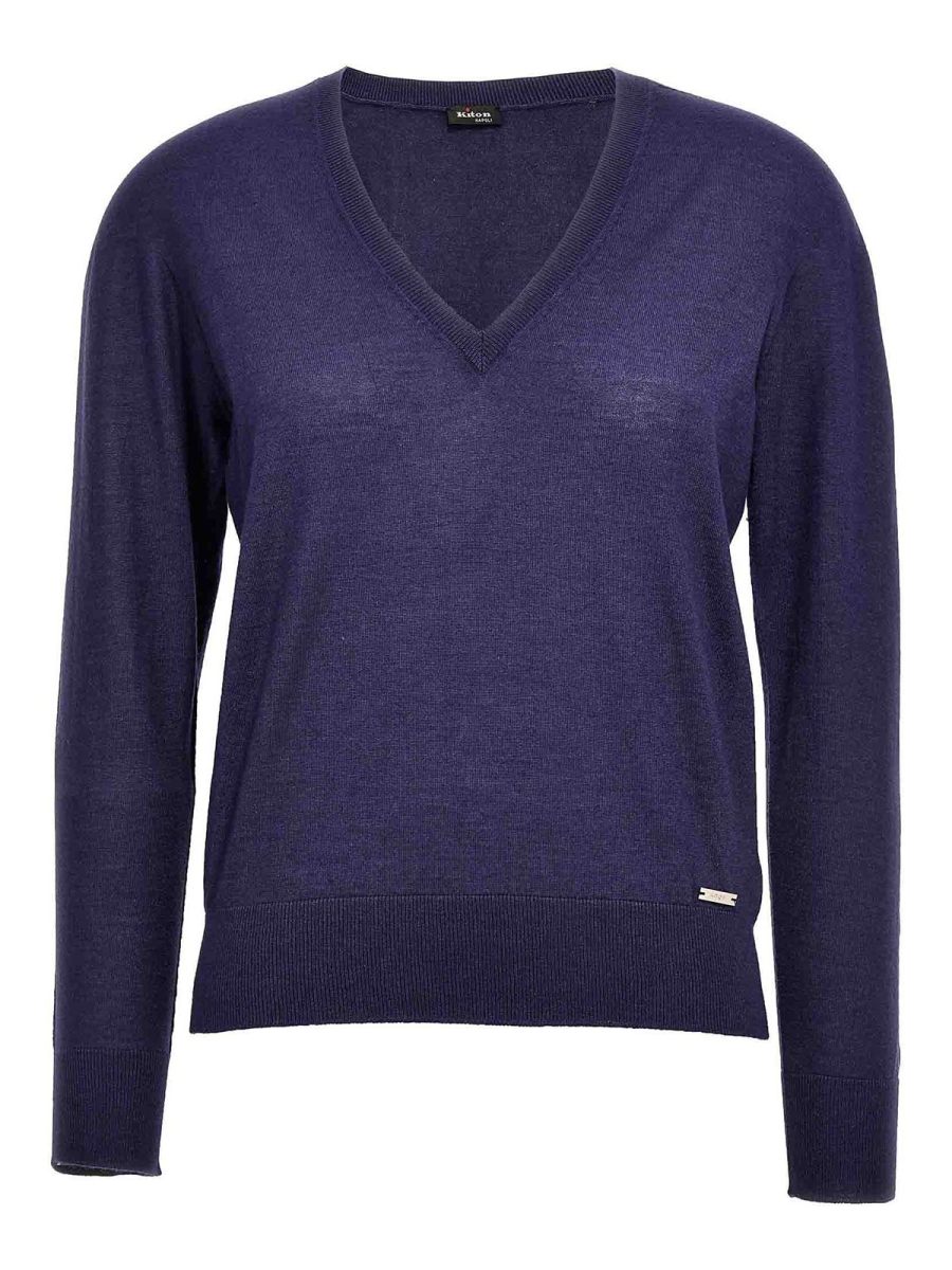 Kiton Cardigan - Bleu