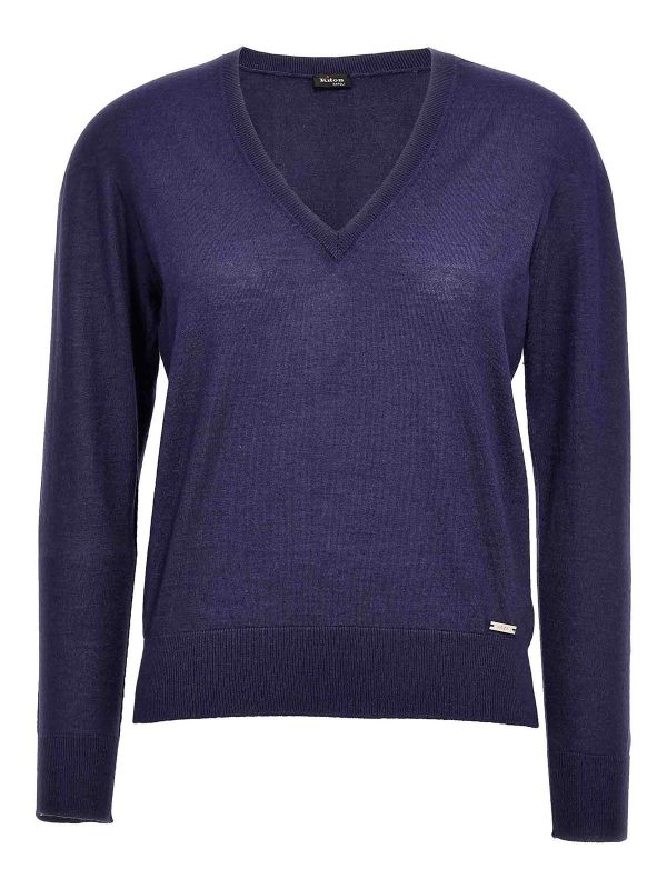 Kiton Cardigan - Bleu