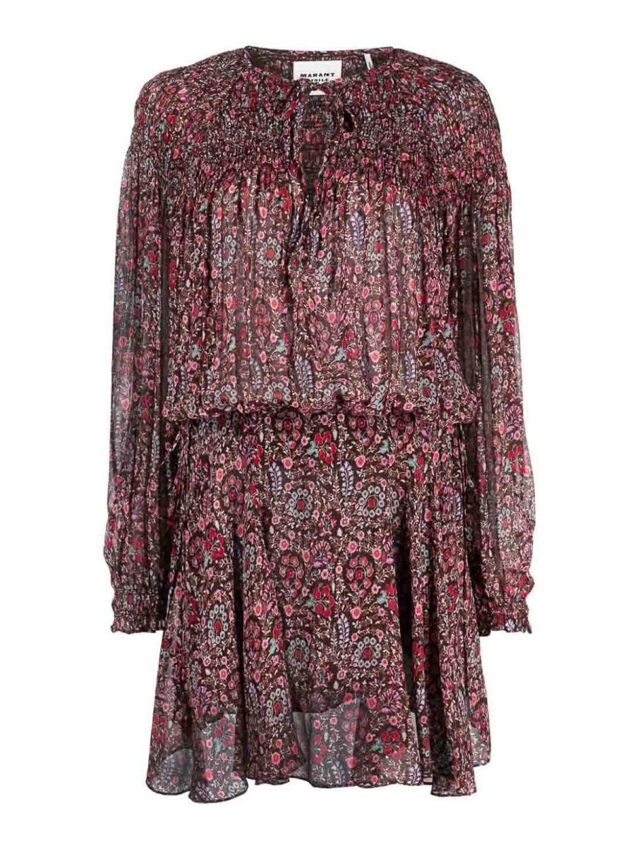 Isabel Marant Etoile Robe Courte - Marron