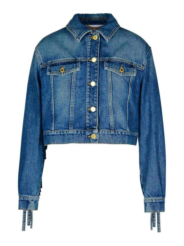 Moschino Veste En Jean - Bleu