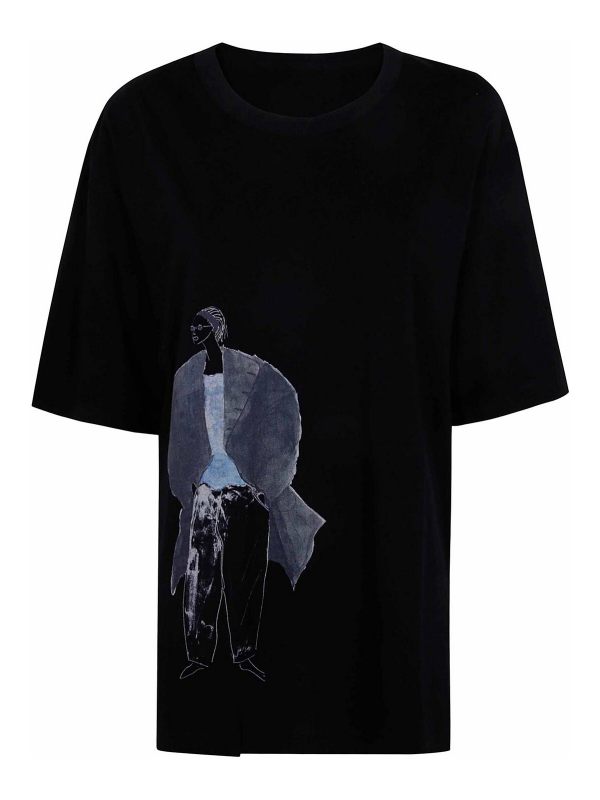 Yohji Yamamoto Robe Au Genou - Noir