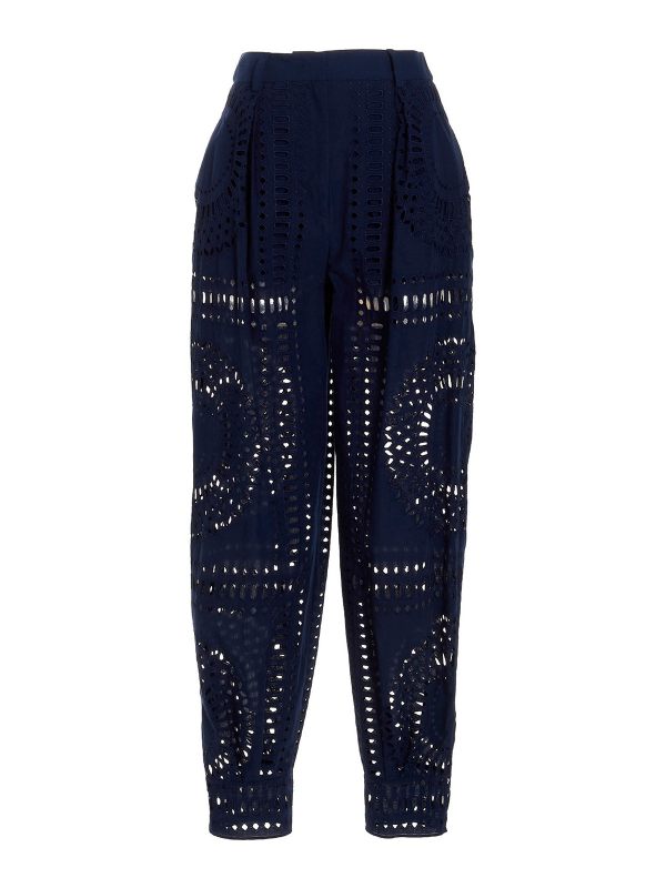 Alberta Ferretti Pantalons Décontractés - Bleu