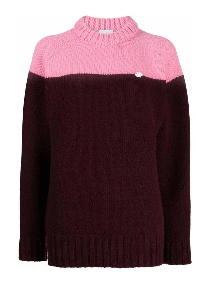 Patou Pull Col Rond - Rouge