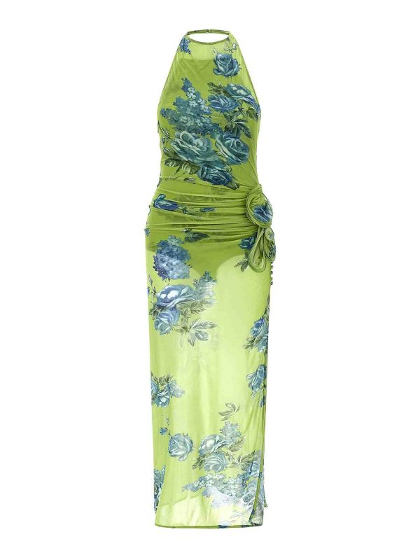 Magda Butrym Robe Au Genou - Vert