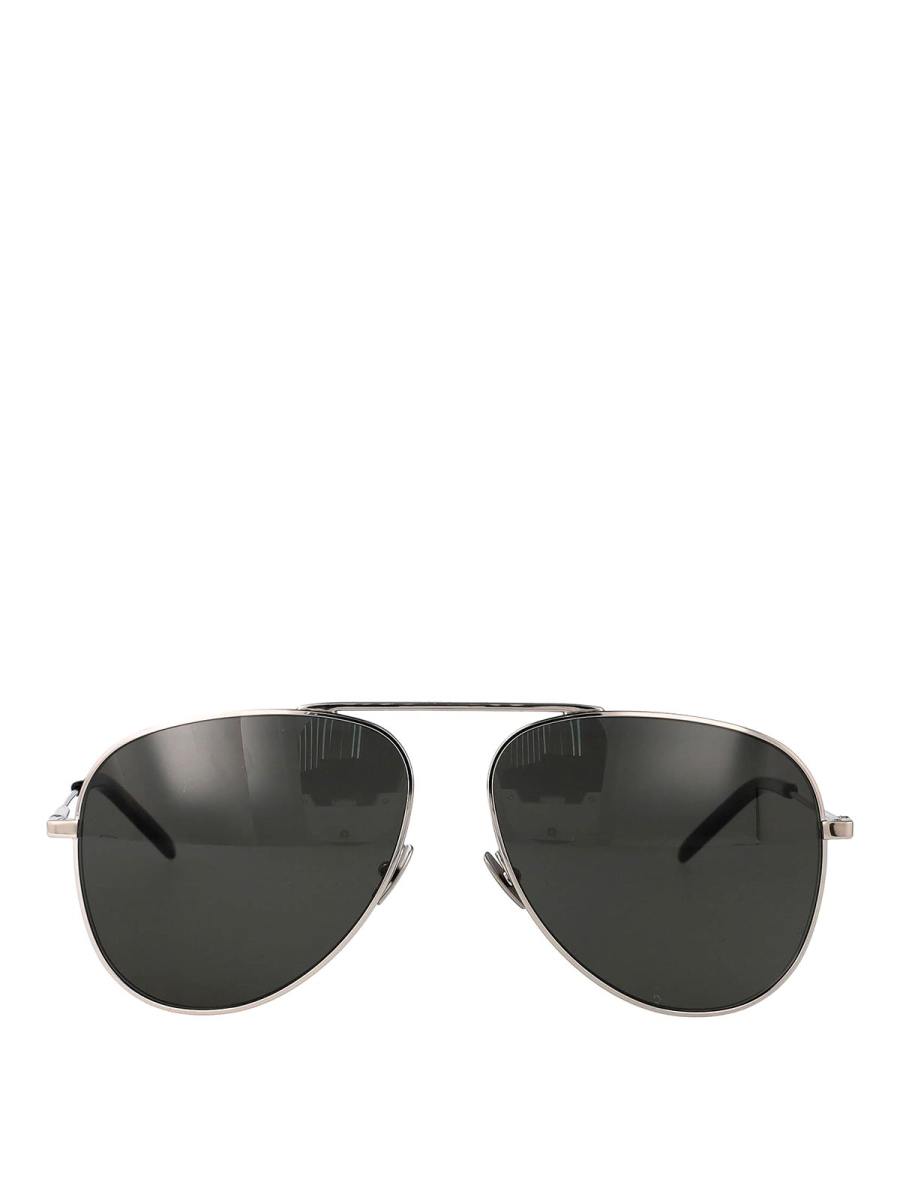 Saint Laurent Lunettes De Soleil - Argent