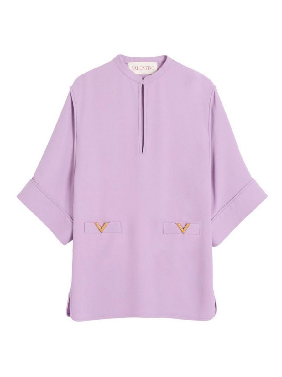 Valentino Garavani Robe Au Genou - Violet Clair