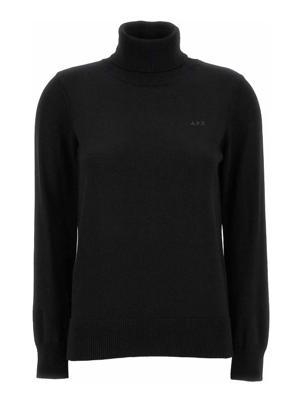 A. P.C. Pull Col Roulé - Noir