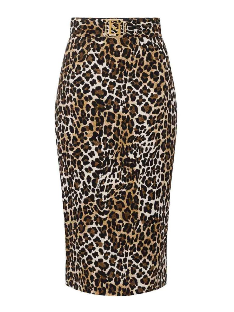 Elisabetta Franchi Jupe Midi - Marron
