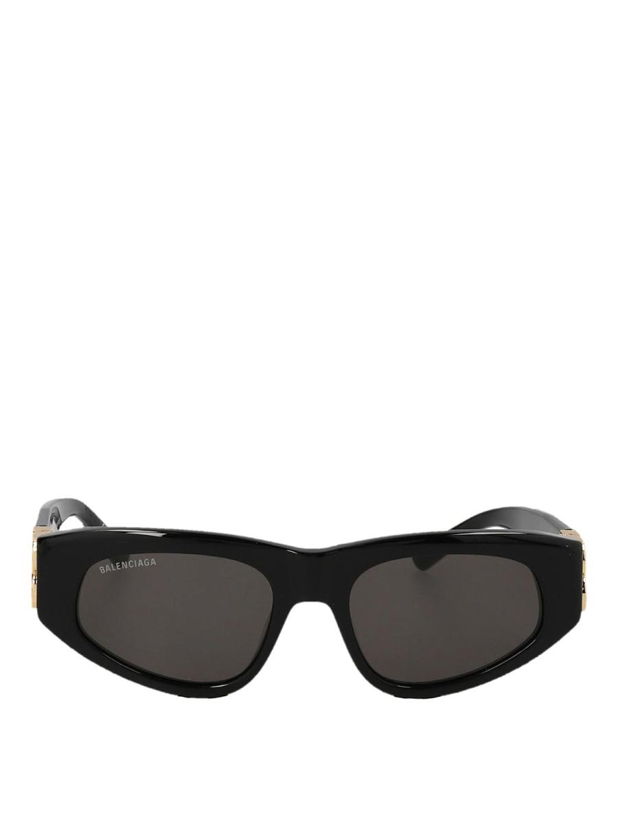 Balenciaga Lunettes De Soleil - Noir