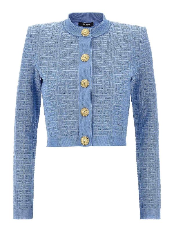 Balmain Cardigan - Bleu Clair