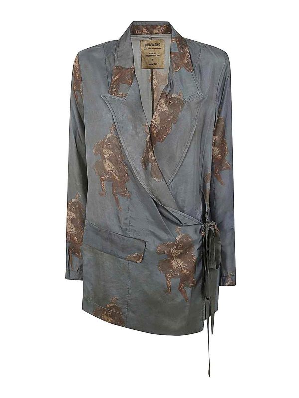 Uma Wang Veste Casual - Bleu
