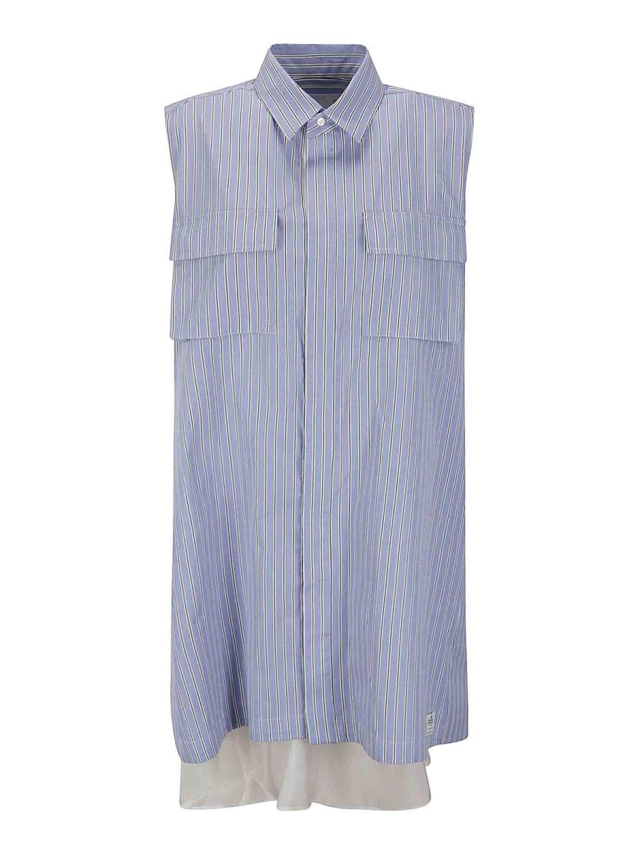 Sacai Robe Au Genou - Noir