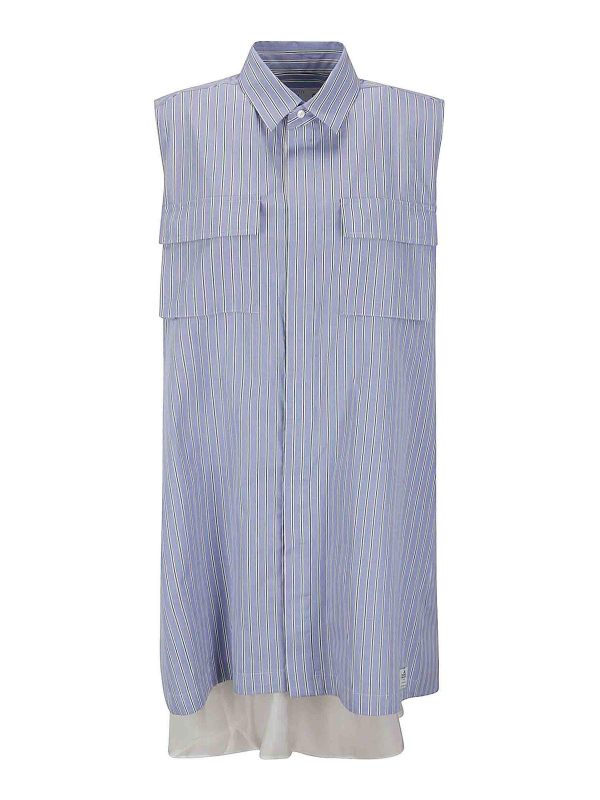 Sacai Robe Au Genou - Noir