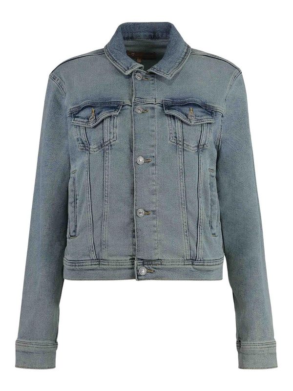 7 For All Mankind Veste En Jean - Bleu