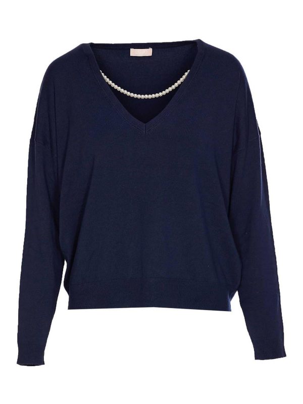 Liu Jo Pull Col Rond - Bleu