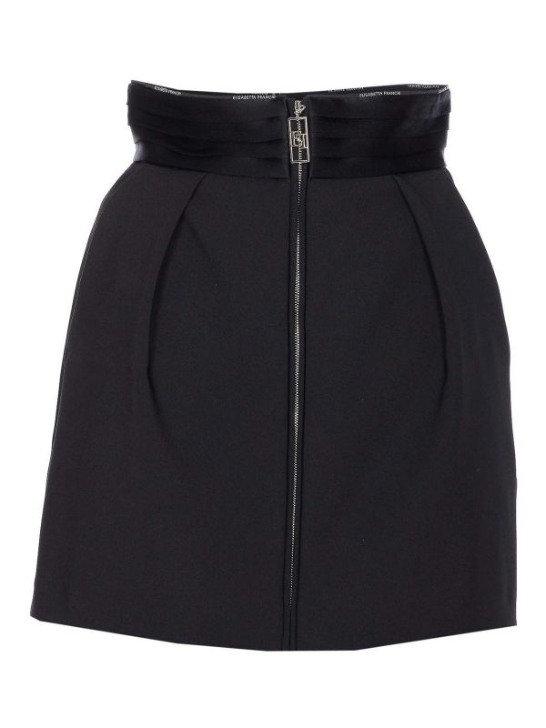 Elisabetta Franchi Mini Jupe - Noir