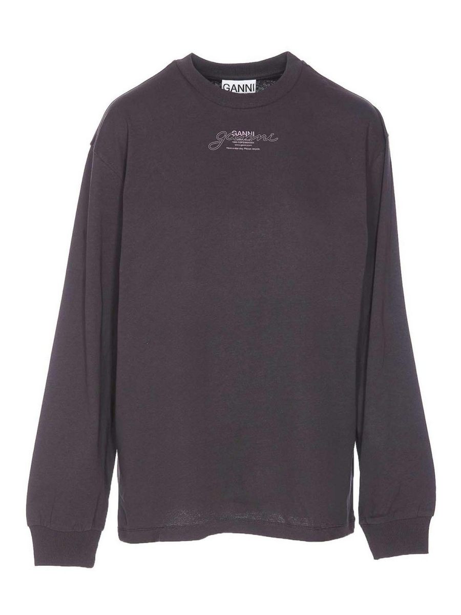 Ganni Top - Gris