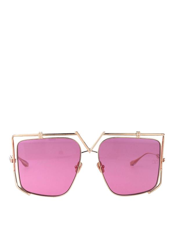 Valentino Garavani Lunettes De Soleil - Or