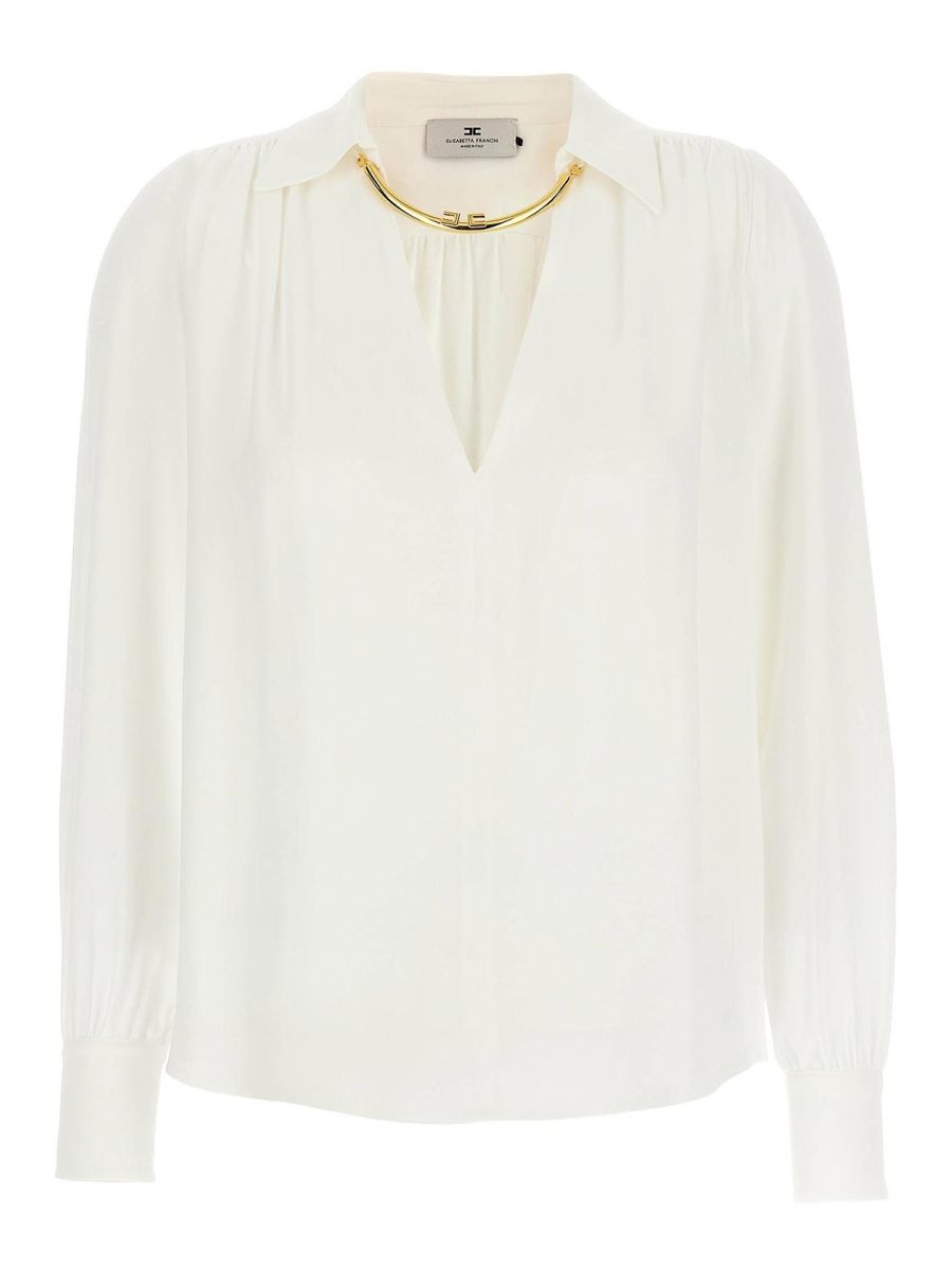Elisabetta Franchi Chemise - Blanc